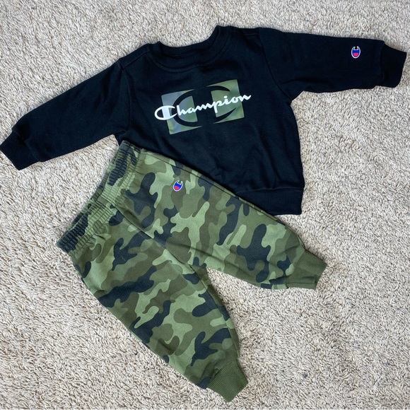 Champion | Matching Sets | Infant Champion Sweatsuit Matching Set  Camouflageblack Size 2 Month | Poshmark